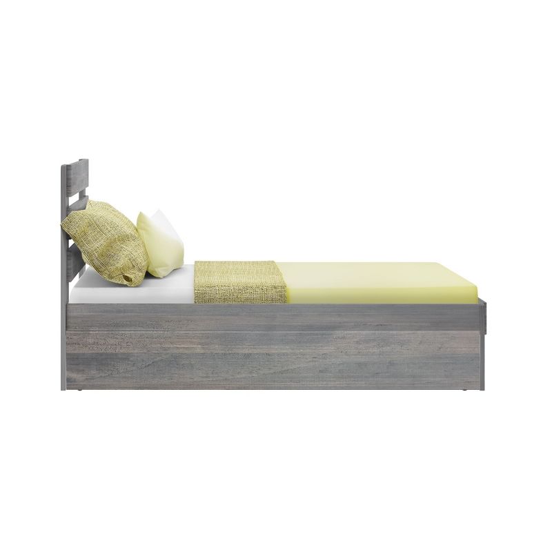 Max & Lily Farmhouse Twin Bed with Plank Headboard and Trundle, 3 of 7