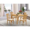 HomeStock 5-Pc Natural Oak Finish Solid Wood Top - Dining Room Set - Seats 4 - 2 of 4