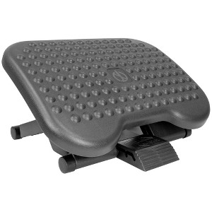 Mount-It! Ergonomic Under Desk Footrest | Height Adjustable Office Foot Rest with 3 Height Levels | Home Office Footrest with Massage Surface - 1 of 4