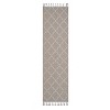 Vynxaria LOOM & LUXE 2x8 Indoor/Outdoor Area Rug - White/Grey Trellis Design - 2 of 4