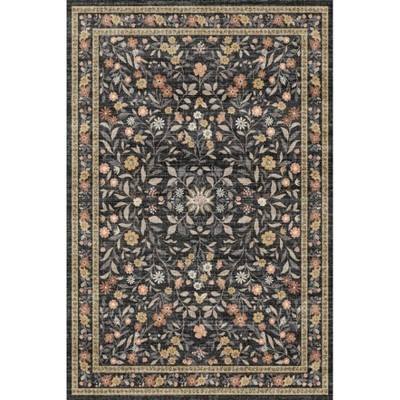 Fulvari Machine Washable Area Rugs Non Slip,Soft Boho Living Room Rugs,Distressed Throw Carpet for Home Office Dinning Room Kids Playroom