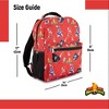 Power Rangers Classic Allover Backpack - Red, Pink, Black, Green Yellow and Green Ranger - Official Power Rangers School Bookbag, Red - 4 of 4