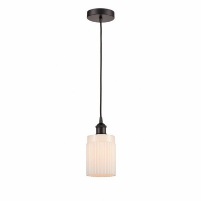 Hadley - 1 Light Cord Hung Mini Pendant In Art Deco Style-9.75 Inches Tall and 4.5 Inches Wide