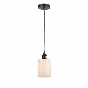 Hadley - 1 Light Cord Hung Mini Pendant In Art Deco Style-9.75 Inches Tall and 4.5 Inches Wide - 1 of 1