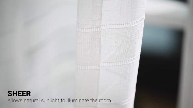 2pk Light Filtering Leah Curtain Panels - Lush Décor, 2 of 11, play video