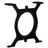 vidaXL Coffee Table Legs 2 pcs O-Frame Cast Iron - 3 of 4