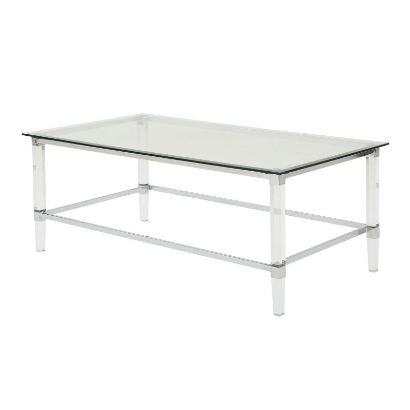 Bayla Modern Coffee Table Clear - Christopher Knight Home, 1 of 7