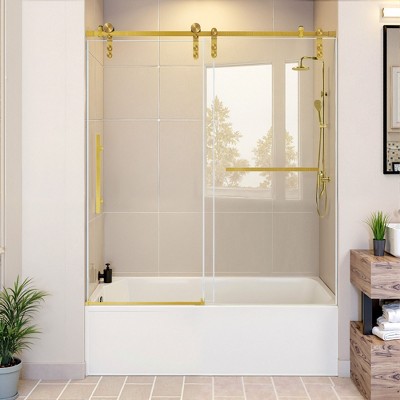 NicBex Single Sliding Shower Door for Bathroom