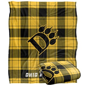 Ohio Dominican University Campus Plaid Spirit Silky Touch Super Soft Throw Blanket 50x60 - 1 of 4