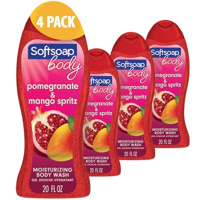 Softsoap Body Wash Pomegranate & Mango - 4ct/20 fl oz