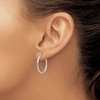 Black Bow Jewelry 2mm Stainless Steel Classic Round Hoop Earrings - 22mm (7/8 Inch) - 3 of 4