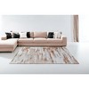 HomeRoots 6' X 9' Gray and Brown Abstract Printed Washable Non Skid Area Rug - 2 of 4