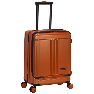 Rockland Tokyo Hardside Laptop Spinner Luggage Orange Carry-On 19-Inch