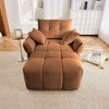 Sapphtopaz Single Sofa with Throw Pillows Ergonomic Upholstered Couches with Armrests Comfy Couch Sofa Chair for Living Room,Apartment,Bedroom - 3 of 4