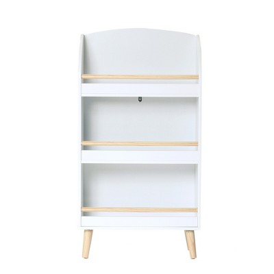 LuxenHome Kids Multi-Functional 3-Shelf Bookcase Toy Storage Bin, White