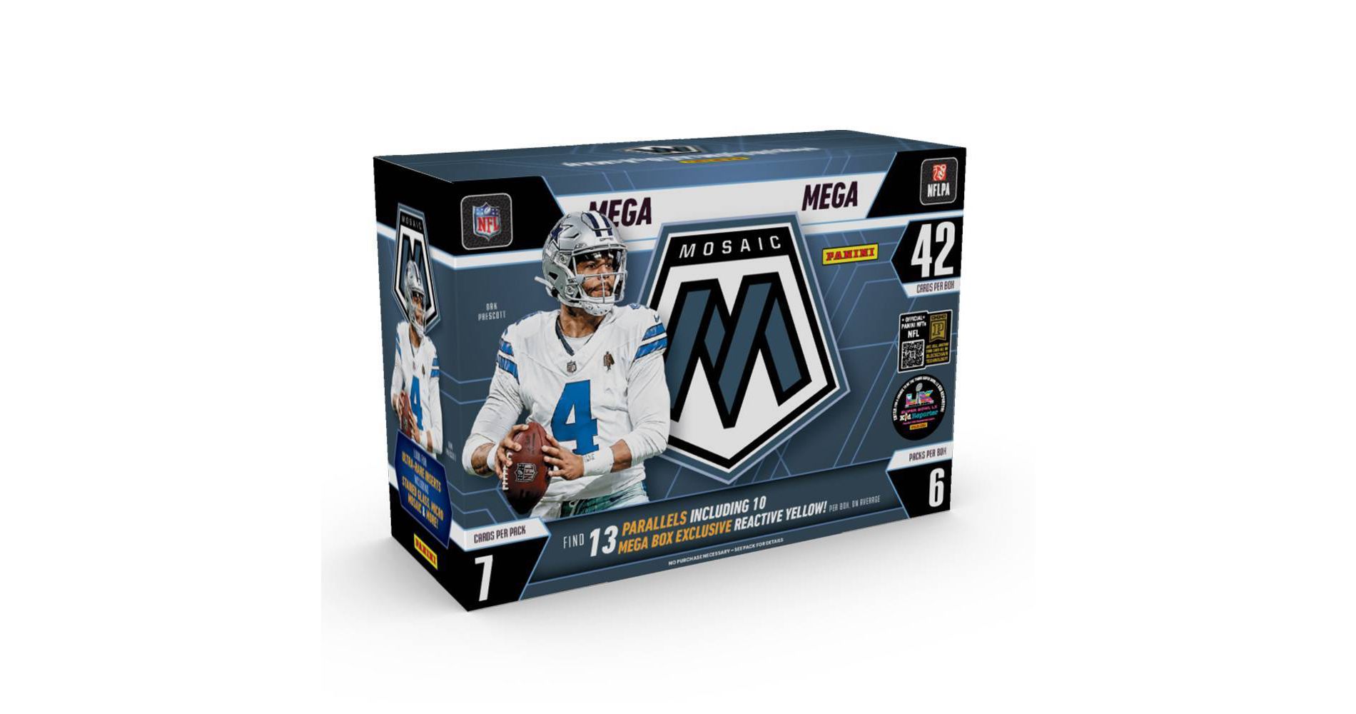 2025 Panini NFL Mosaic Football Trading Card Mega Box