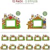 4E's Novelty Foam Gingerbread House Picture Frame Craft (12 Pack) – DIY Self Adhesive Christmas Photo Magnet Craft Kits for Kids Ages 3+ Bulk - 4 of 4