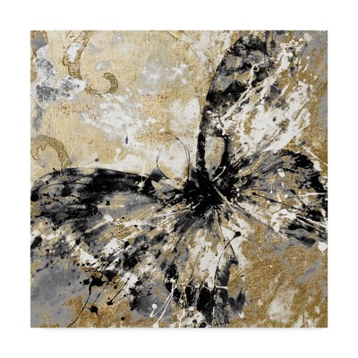 Black Butterfly Framed Canvas Print, 25" x 20"