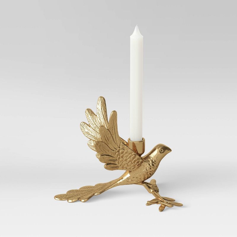 Cast Brass Single Dove Candleholder - Threshold&#8482;, 5 of 7