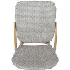 PAGED Outdoor Dining Chairs Modern Patio Chairs with Aluminum Frame and Wicker Wrappings for Backyard, Garden, Poolside - 4 of 4