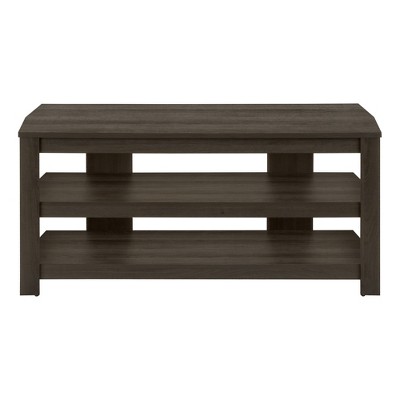 HomeRoots 42" Brown Wood Open Shelving TV Stand