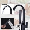 WOWOW Waterfall Single-Handle Freestanding Tub Faucet with Handshower, Floor Mounted Tub Filler Faucet - 2 of 4