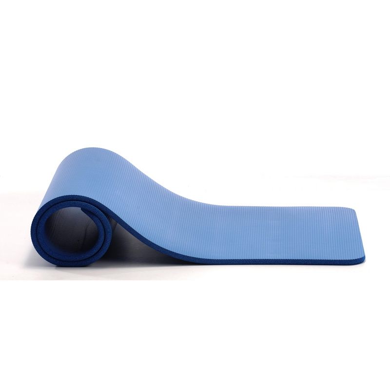 GoFit Deluxe Pilates and Yoga Mat - Blue (12mm), 4 of 7