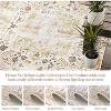 Runner Rug Kitchen Hallway Entryway – Vintage Floral Oriental Design Non-Slip Stain Resistant Low Pile Floor Covering - 4 of 4