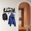 Metal Deer Family Wall Mounted Coat Rack - 2 of 4