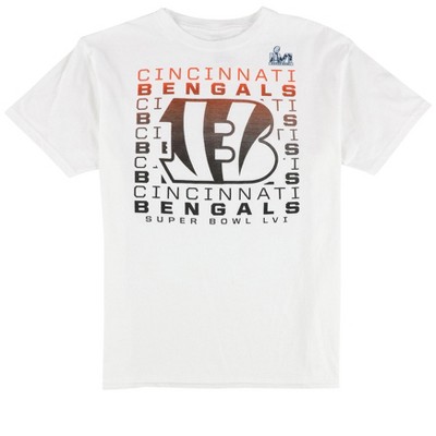 G-III Sports Boys Cincinnati Bengals Super Bowl LVI Graphic T-Shirt, White, XL