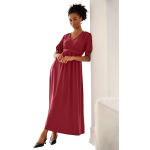 ellos Knit Tie-Back Maxi - 1 of 4