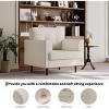 COZONY Linen Upholstered Accent Chair, High Density Foam Reading Lounge Chair for Living Room Bedroom Office - 2 of 4