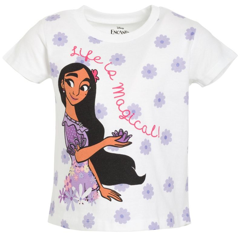 Disney Princess Ariel Snow White Rapunzel Girls 3 Pack T-Shirts Little Kid to Big Kid, 4 of 10