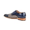 Gino Vitale | Double Monk Strap Houndstooth Medallion Cap Toe Dress Shoes - image 2 of 3