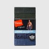 Hanes Originals Premium Men's SuperSoft Long Leg Boxer Briefs 3pk - Teal Blue/Gray - 2 of 4