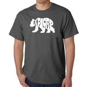 LA Pop Art Explore - Men's Word Art T-Shirt - 1 of 4
