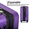 3 Piece Luggage Set With Spinner Wheel 3-digit Combination TSA Lock ABS Lightweight Suitcase For Business Travel 3 Sizes 20" 24" 28" - 2 of 4
