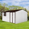 Coolbibila-10Ftx12Ft Storage Sheds, Metal Sheds With Waterproof Roofs And Durable Metal Frame, Tool Sheds With Lockable Doors And Window - 2 of 4