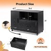 GALAXHERO File Cabinet with Charging Station, 1 Drawer Rolling File Cabinet, Locking Filing Cabinet for Home Office, Printer Stand with Storage - 3 of 4