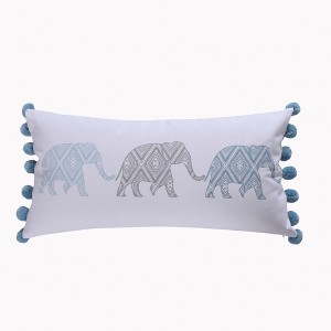Kavi Elephant Poms Pillow - Levtex Home - 1 of 1