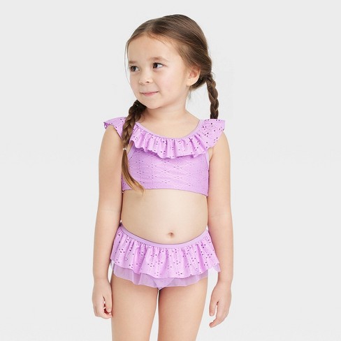 Voorlopige Airco Druipend Toddler Girls' Bikini Set - Cat & Jack™ Purple : Target