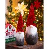 Evergreen Plush Gnome with Sequin Hat Table Decor, Set of 2 - 2 of 4