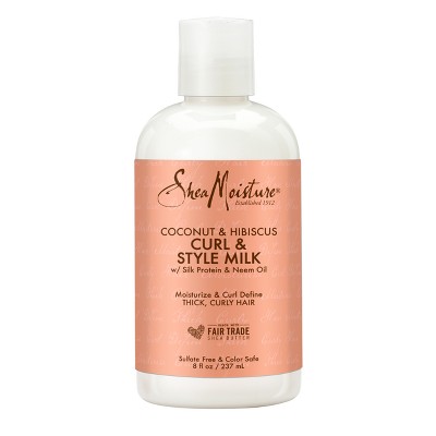 SheaMoisture Coconut & Hibiscus Curl & Style Milk For Thick Curly Hair - 8 fl oz