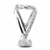 Slickblue No Plating Stainless Steel Women's Ring with Clear CZ, Pave Style, Minimalist & Elegant, Size 5-10 - 4 of 4