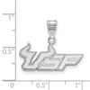 Black Bow Jewelry 10k White Gold South Florida Bulls NCAA Medium Pendant - 2 of 3