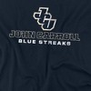 Men's John Carroll University Official Blue Streaks Logo T-Shirt Streaks Logo - 2 of 4