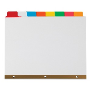 MyOfficeInnovations Big Tab Write-On Paper Dividers 8-Tab Multicolor 4/PK (13511/23179) 477150 - 1 of 4