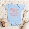 The Juniper Shop Bunny Kisses Easter Wishes Flowers Baby Bodysuit - 2 of 2