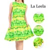 LA LEELA Women's Summer Loose Swimwear Bathing Suit Cover Ups Mini Beachwear Vacation Dress Swim Suit for Women - 2 of 4
