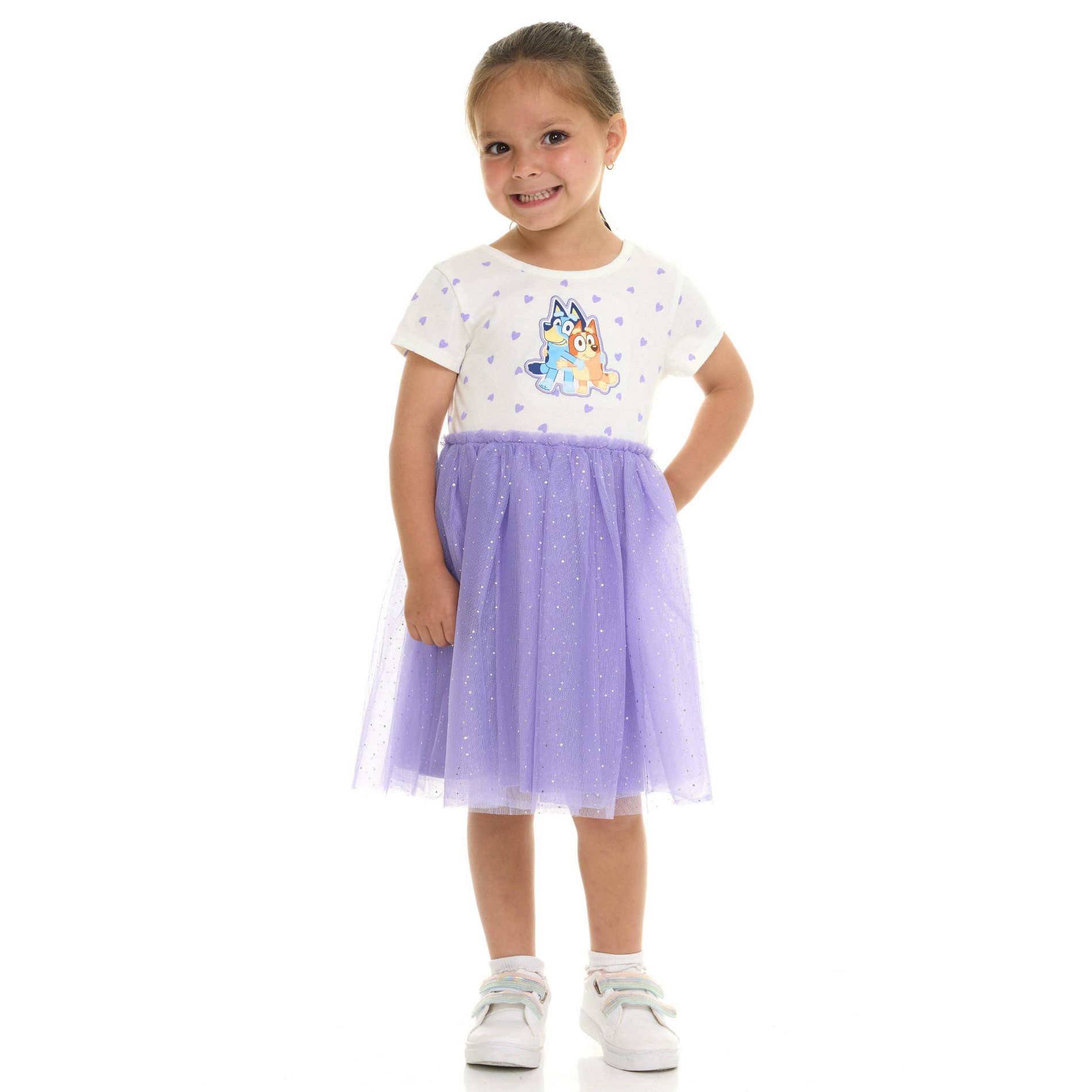 Toddler Girls' Bluey Twirl Dress - Blue